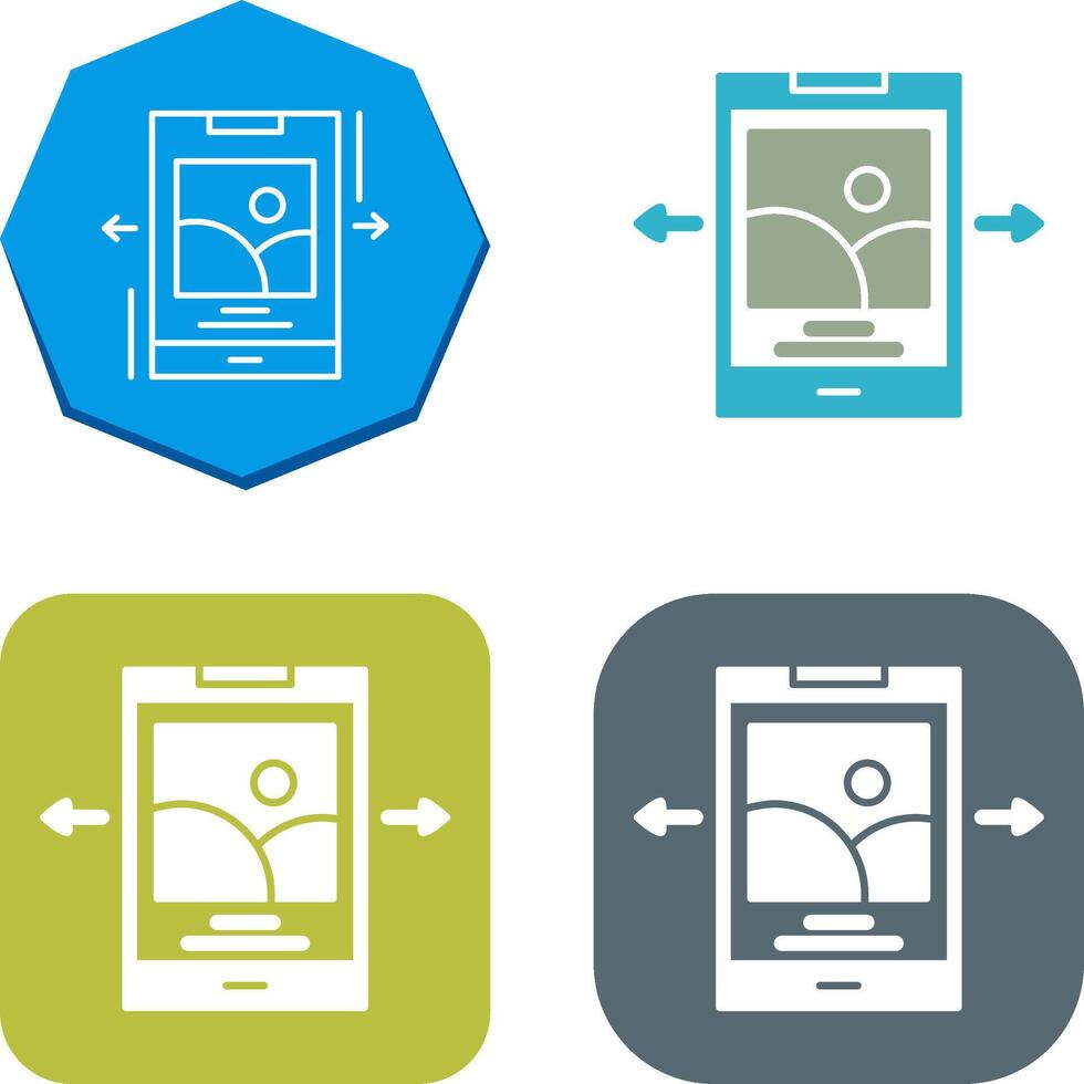 Swipe Icon Design vector