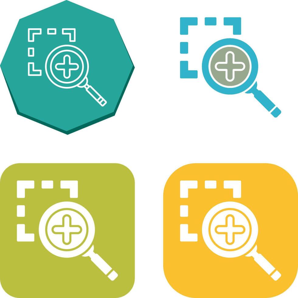 Zoom In Icon Design vector