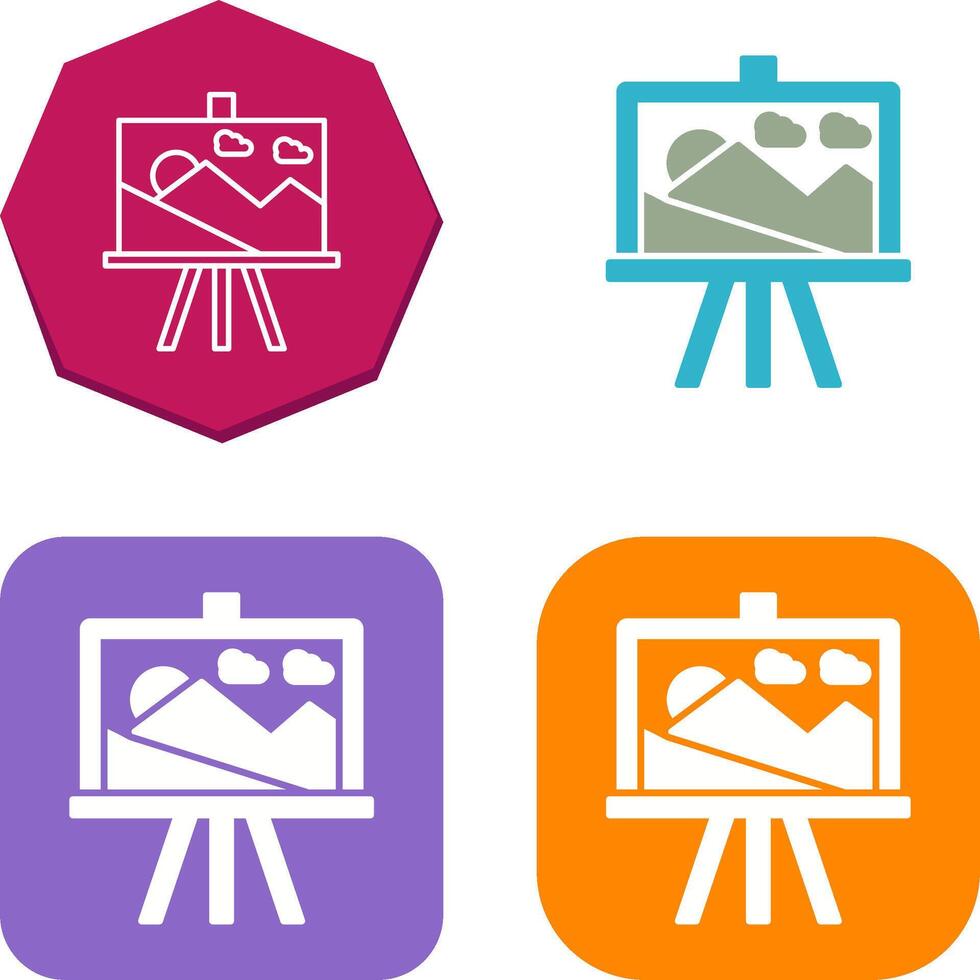 Canvas Icon Design vector