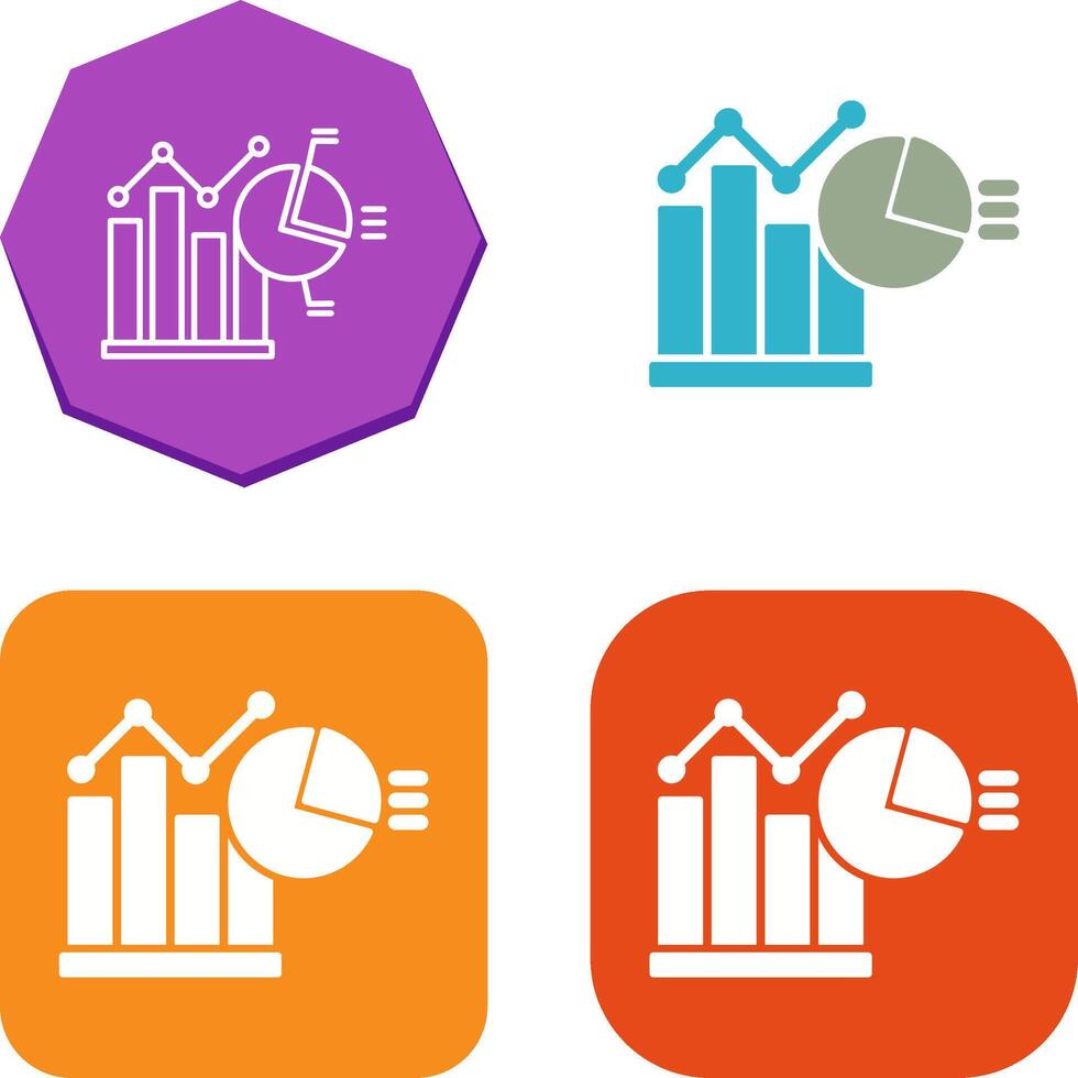 Bar Chart Icon Design vector
