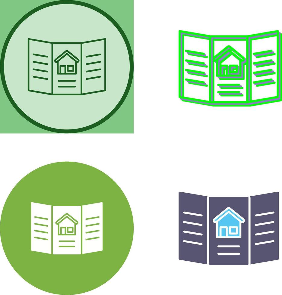 Brochure Icon Design vector