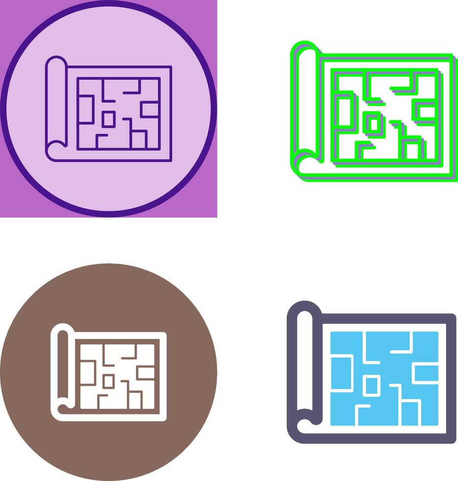 Blueprint Icon Design vector