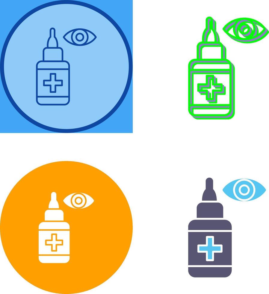 Eye Drop Icon Design vector