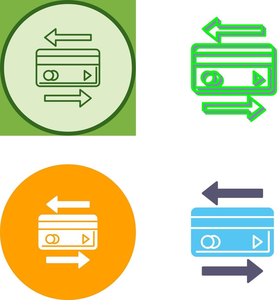 Transaction Icon Design vector