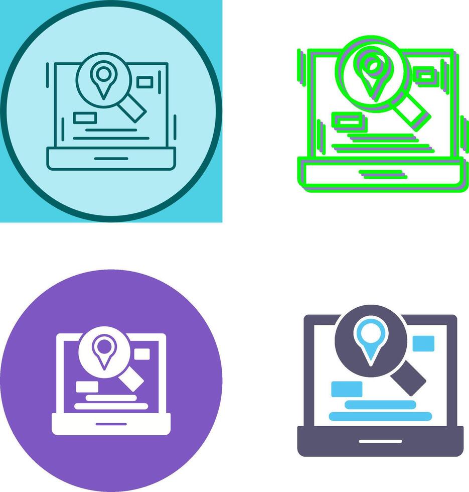 Find Location Icon Design vector