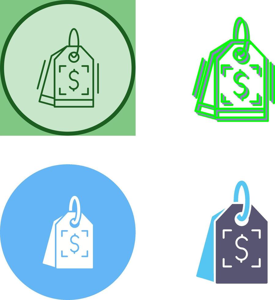 Price Tag Icon Design vector