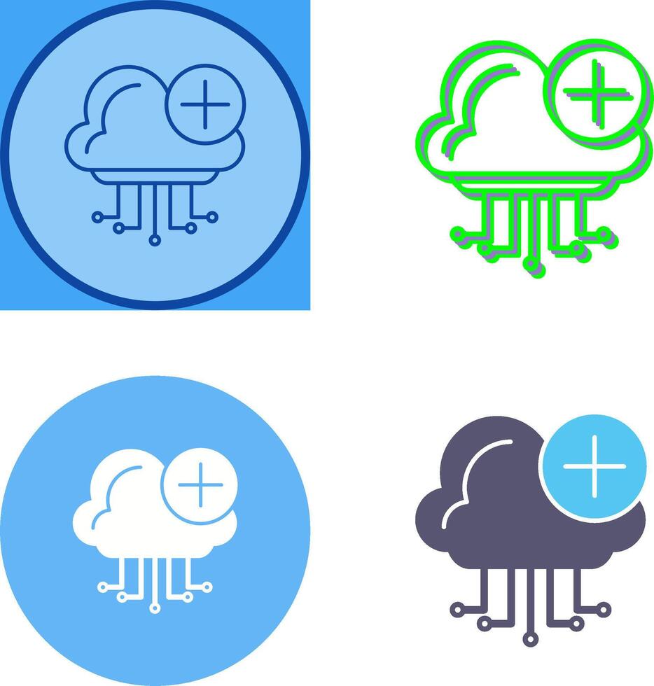 Cloud Computing Icon Design vector