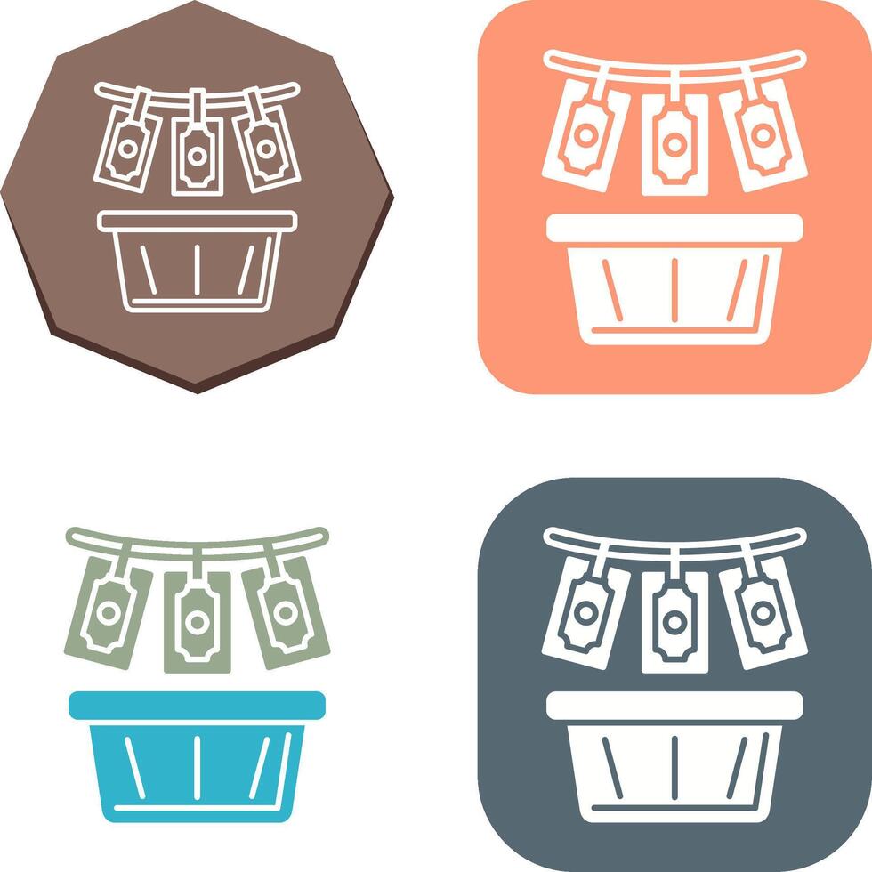 Money Loundering Icon Design vector
