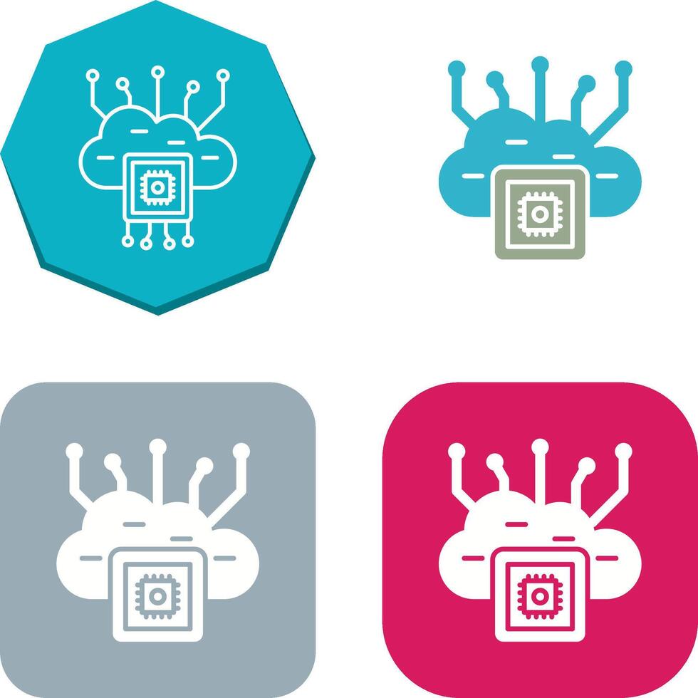 Cloud Computing Icon Design 44345210 Vector Art at Vecteezy