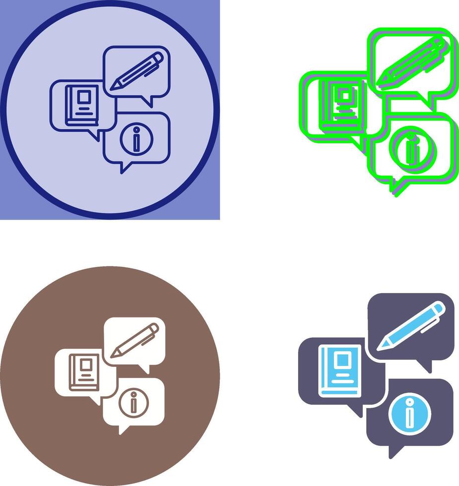 Education Forum Icon Design vector