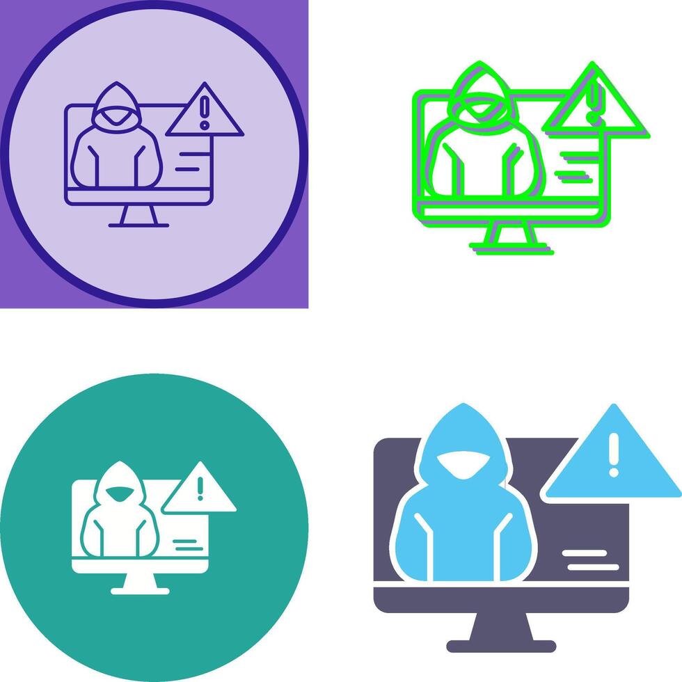 Threat Icon Design vector