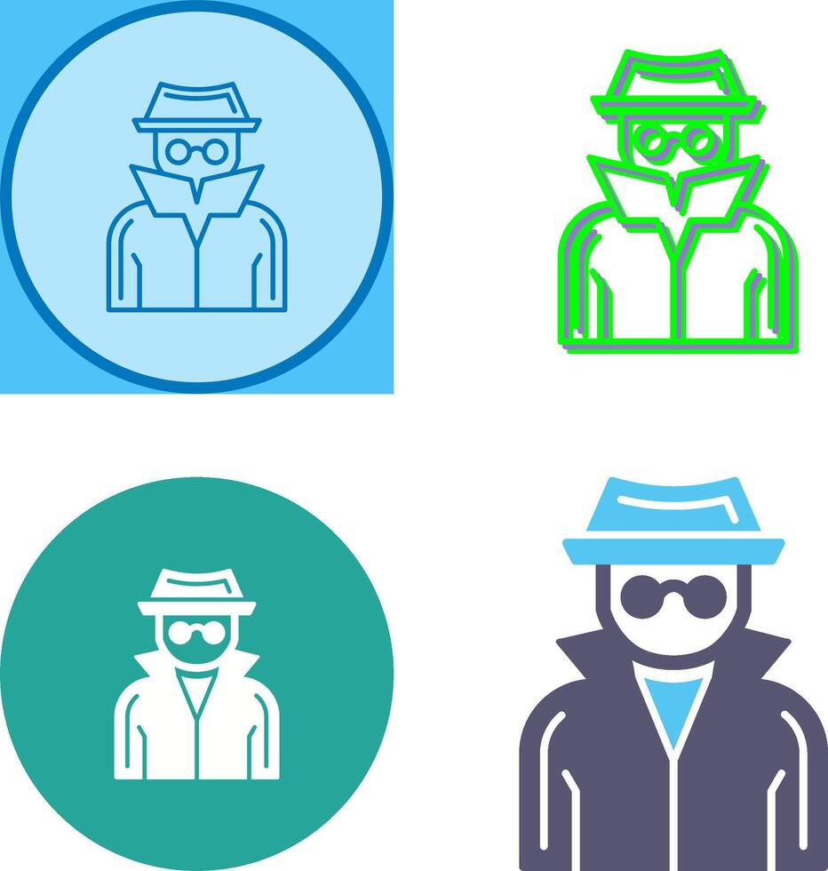 Spy Icon Design vector