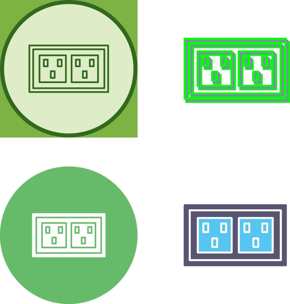 Socket Icon Design vector