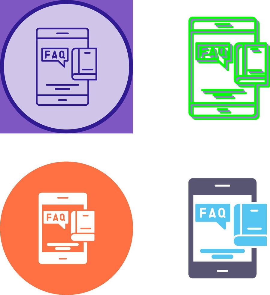 Faq Icon Design vector