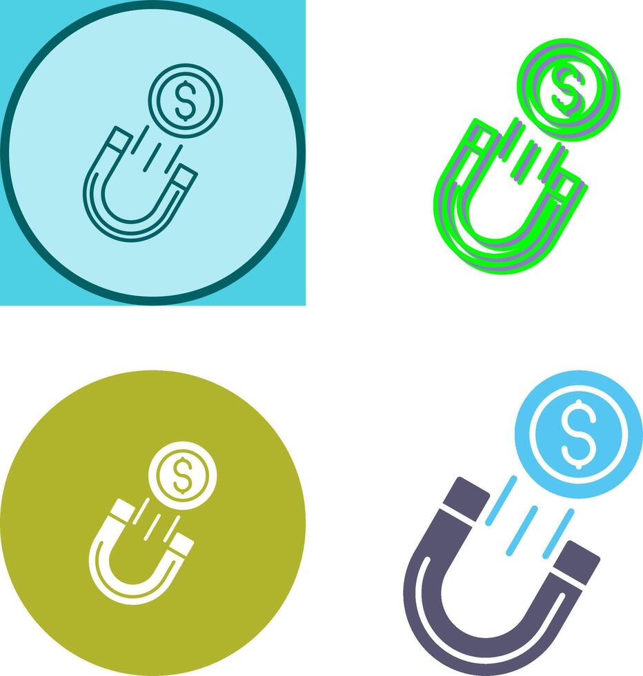 Stealing Money Icon Design vector
