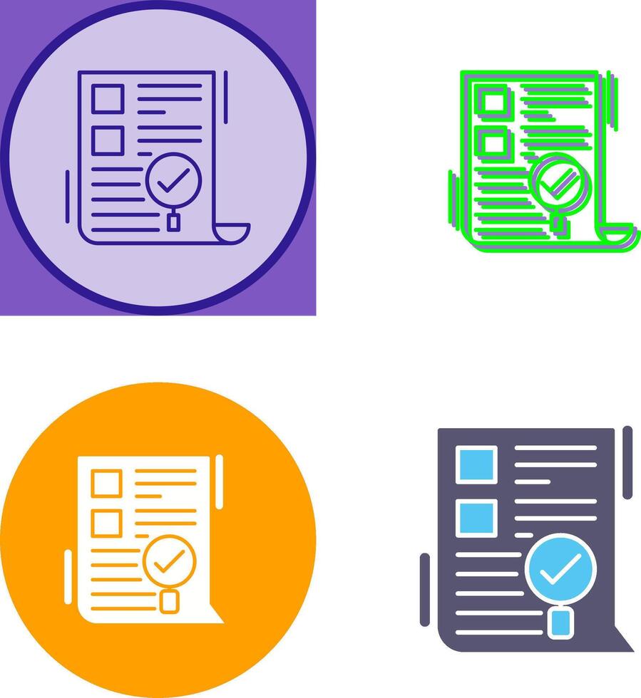 SEO Audit Icon Design vector