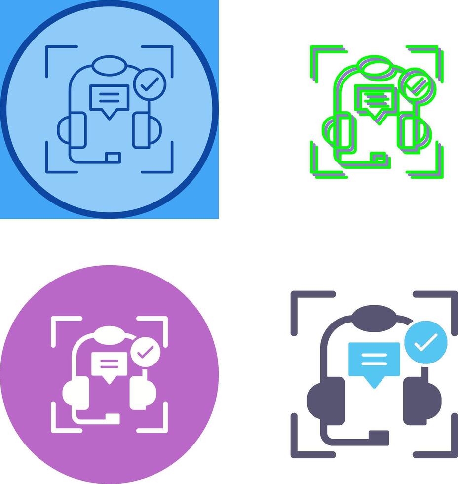 Technical Support Icon Design vector