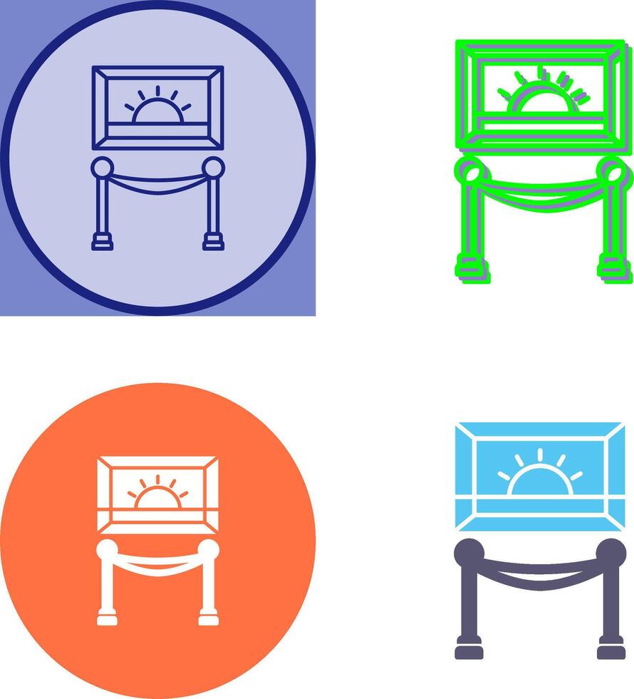 Painting Exhibit Icon Design vector