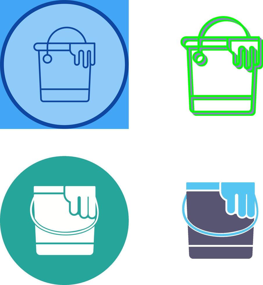 Paint Bucket Icon Design vector