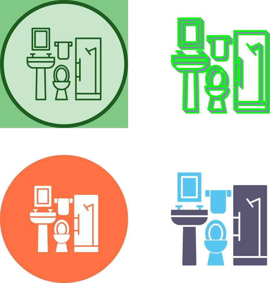 Bath Icon Design vector