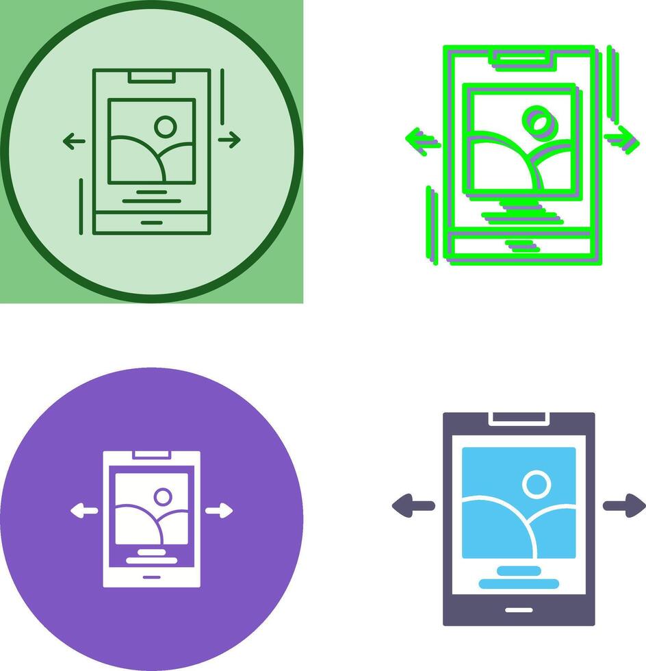 Swipe Icon Design vector