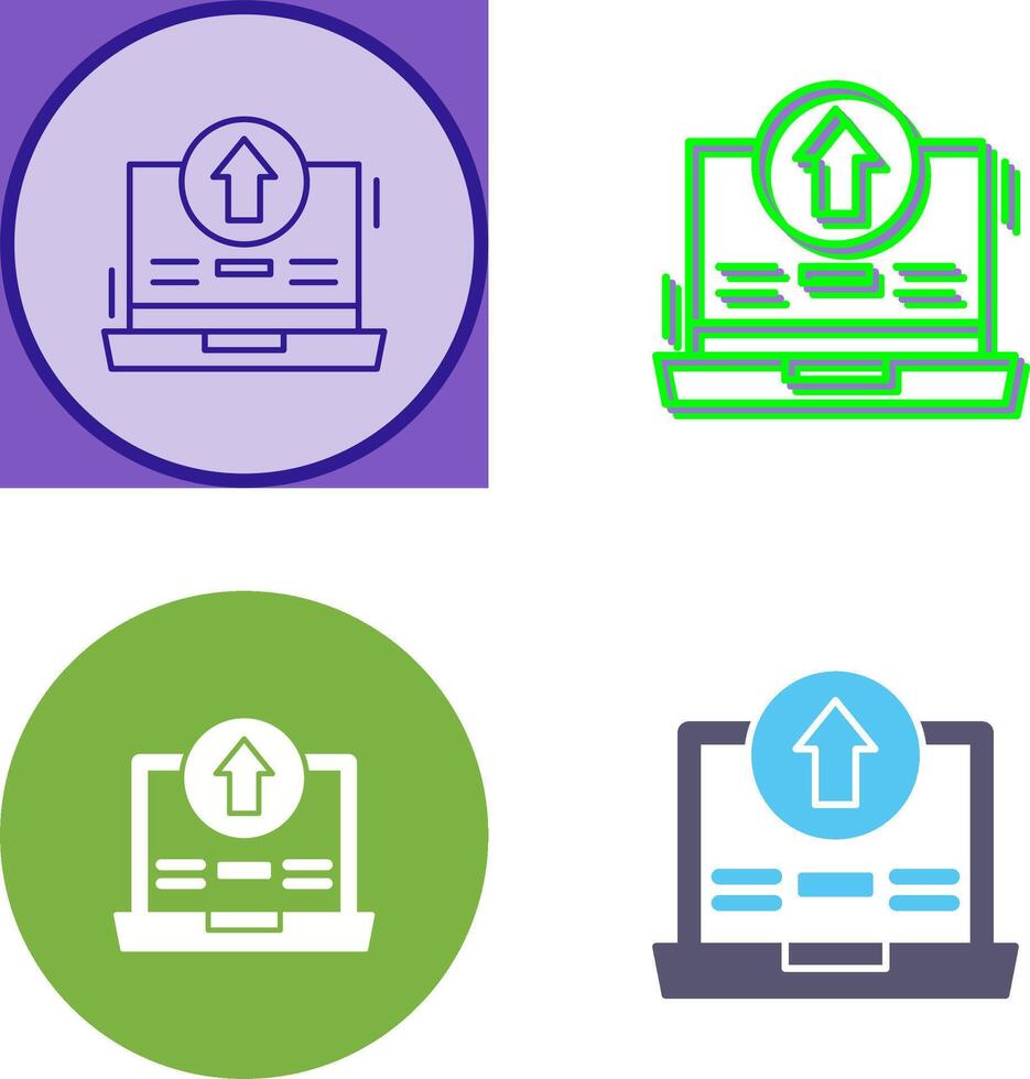 Upload Icon Design vector