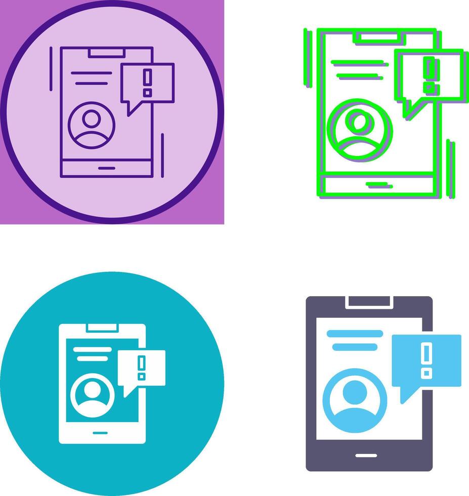 Notification Icon Design vector