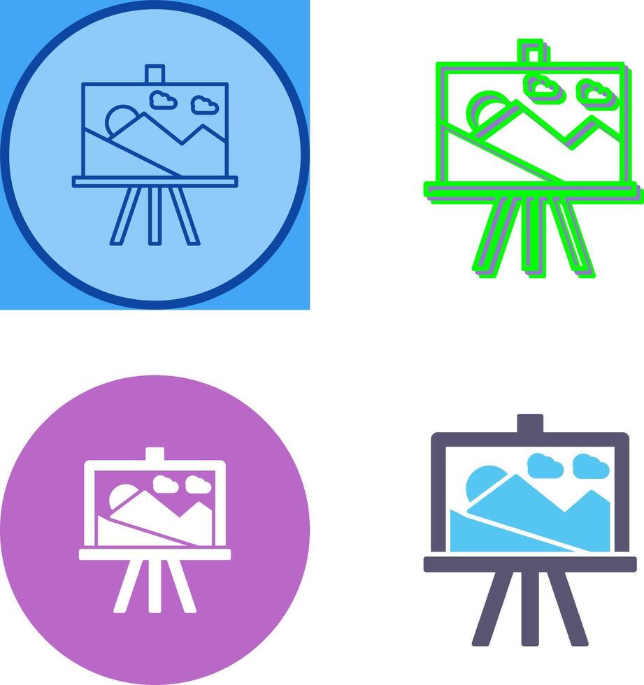 Canvas Icon Design vector