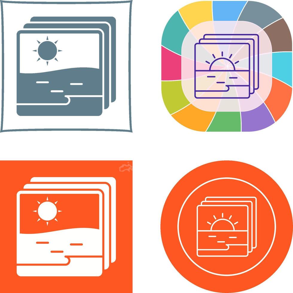 Photo Icon Design vector