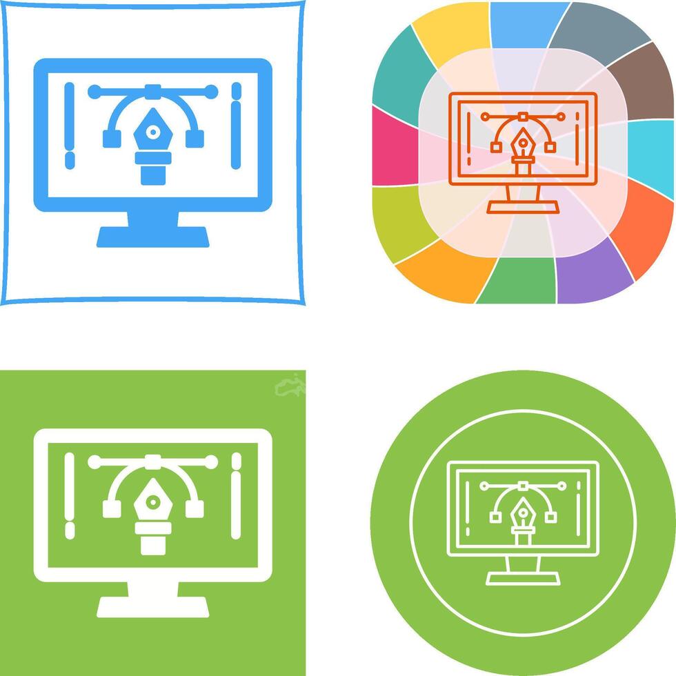 Elearning Icon Design vector