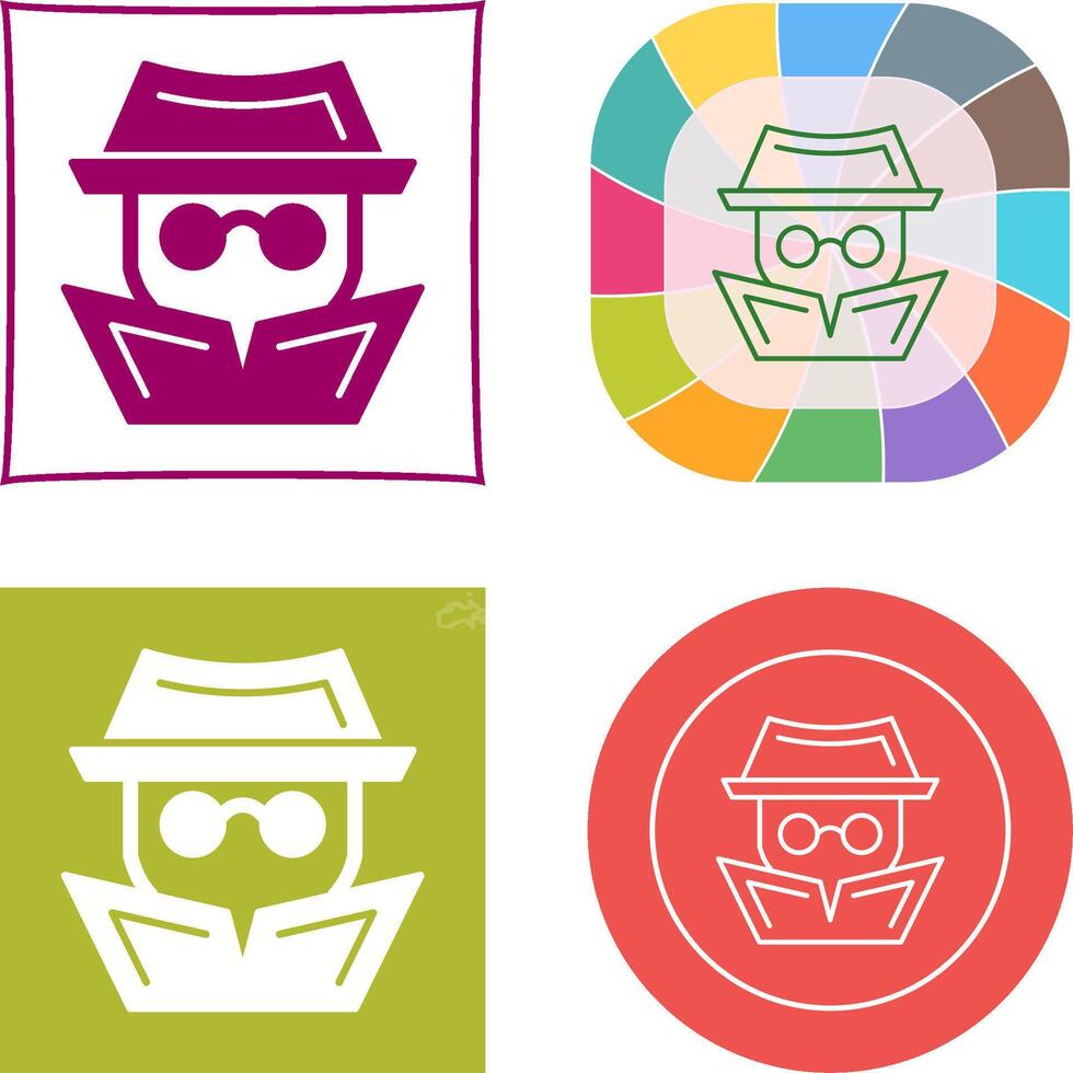 Hacker Icon Design vector