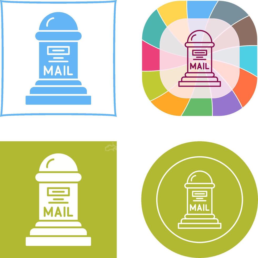 Mail Box Icon Design vector