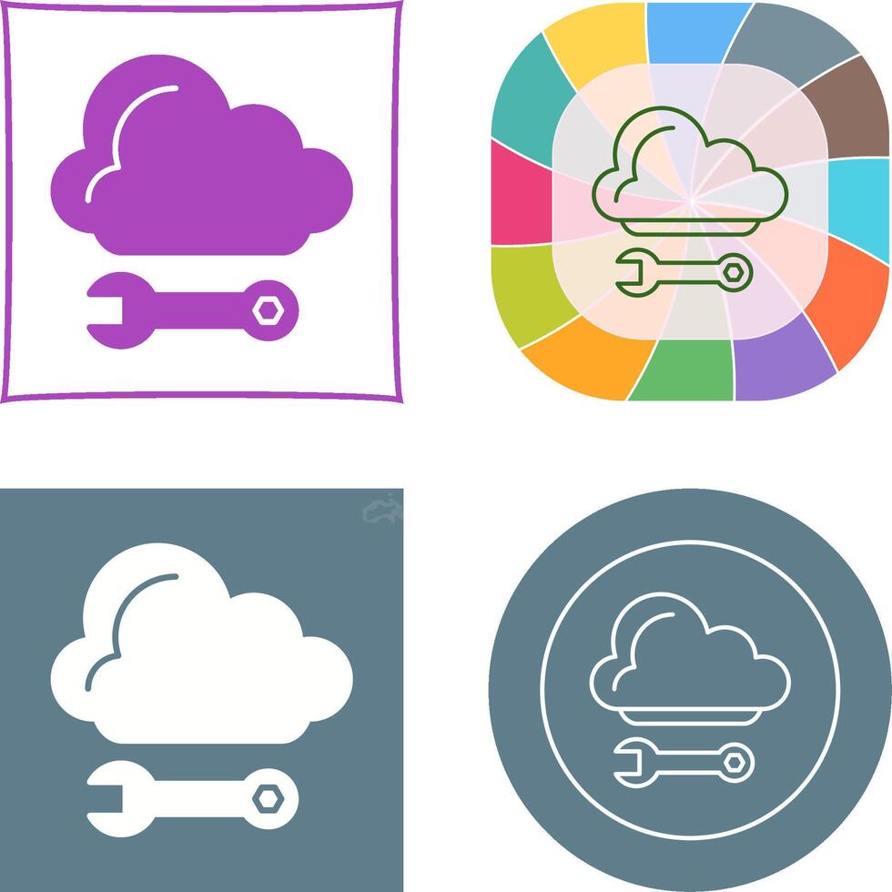 Cloud Computing Icon Design vector