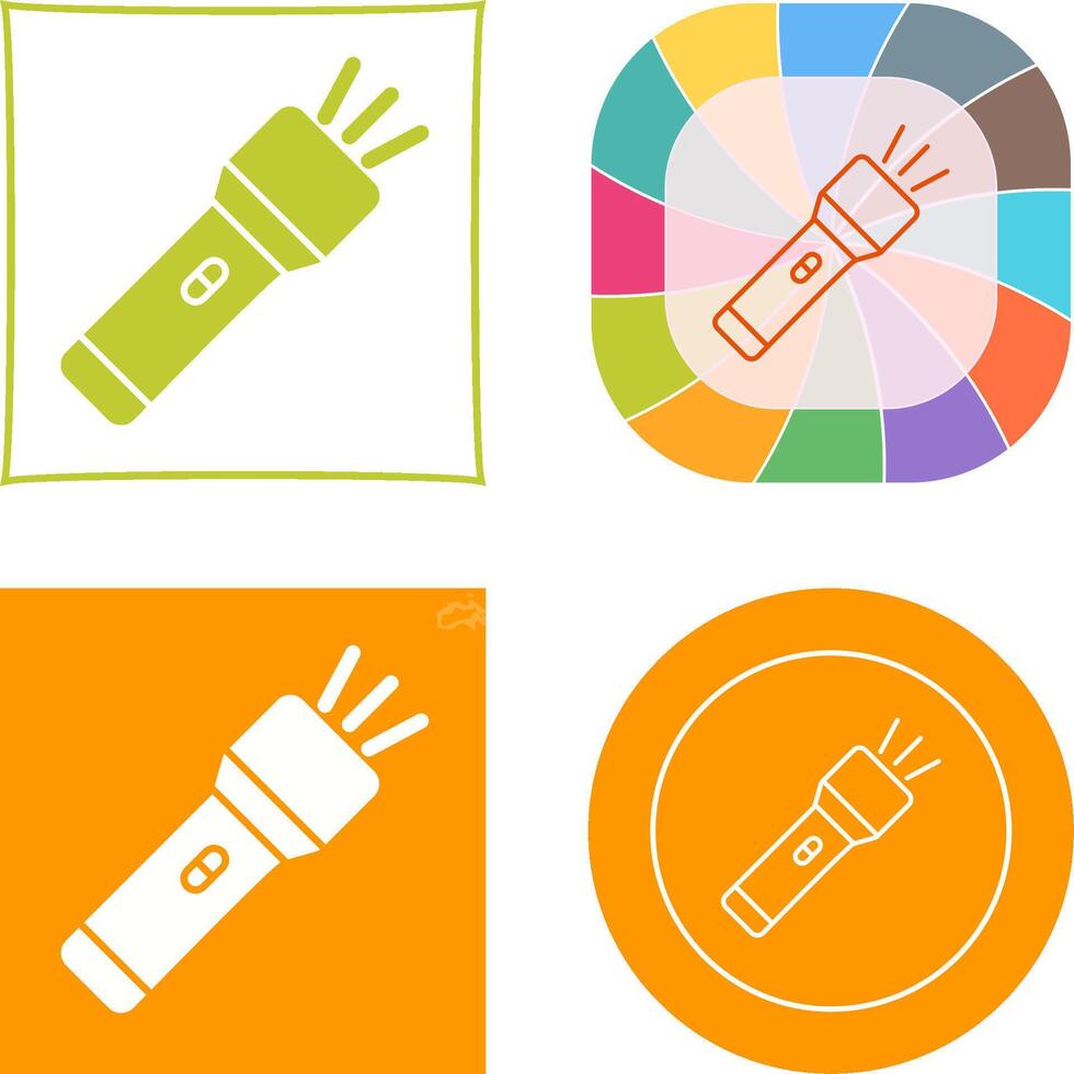 Flashlight Icon Design vector