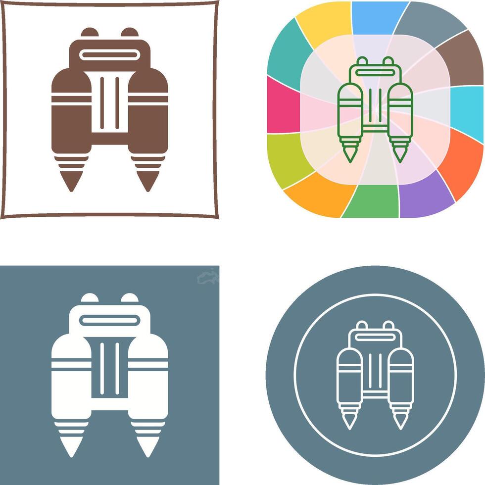 Jetpack Icon Design vector