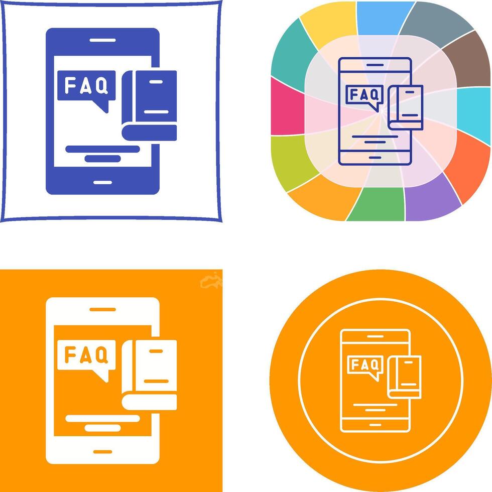 Faq Icon Design vector