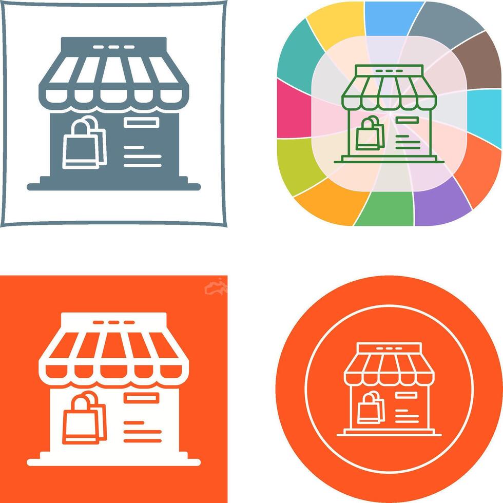 Shop Icon Design vector