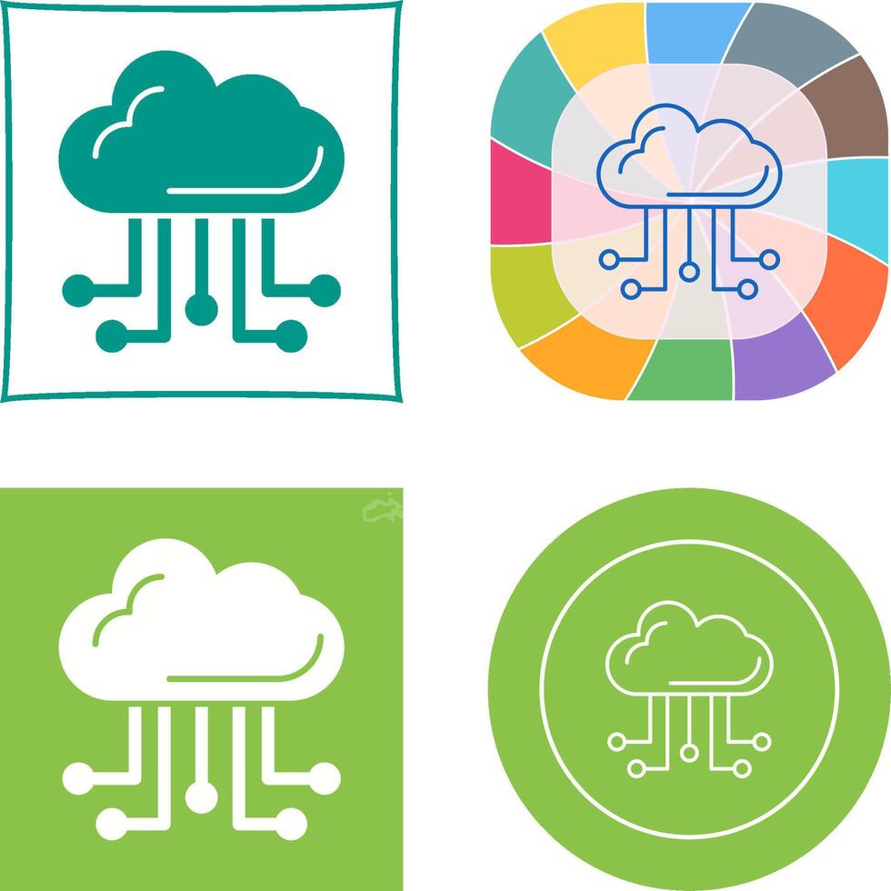 Cloud Computing Icon Design 44345946 Vector Art at Vecteezy