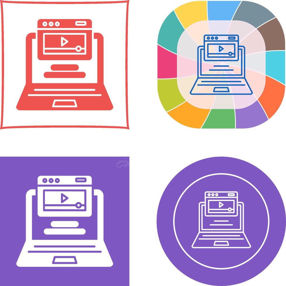 Webinar Icon Design vector