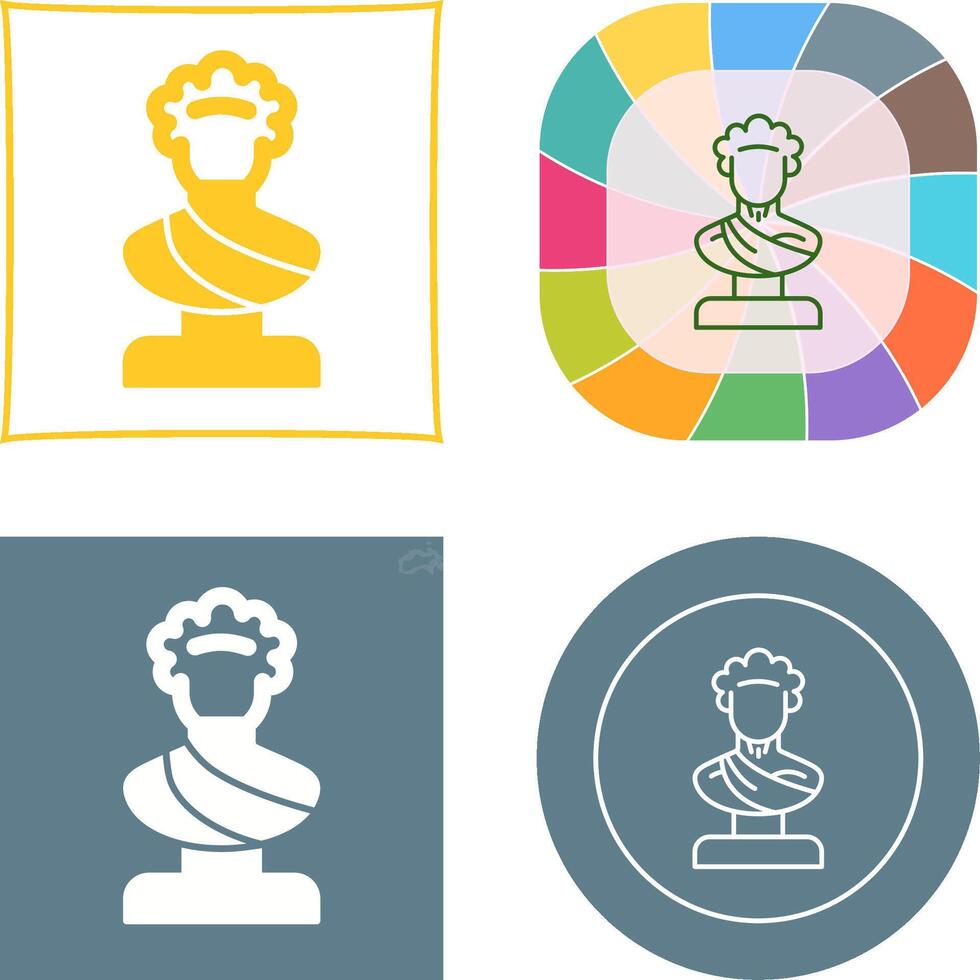 Statue Icon Design vector