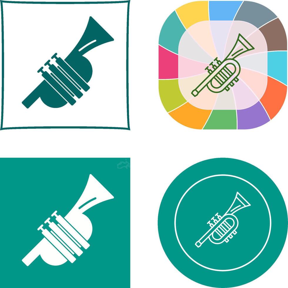 Trumpet Icon Design vector