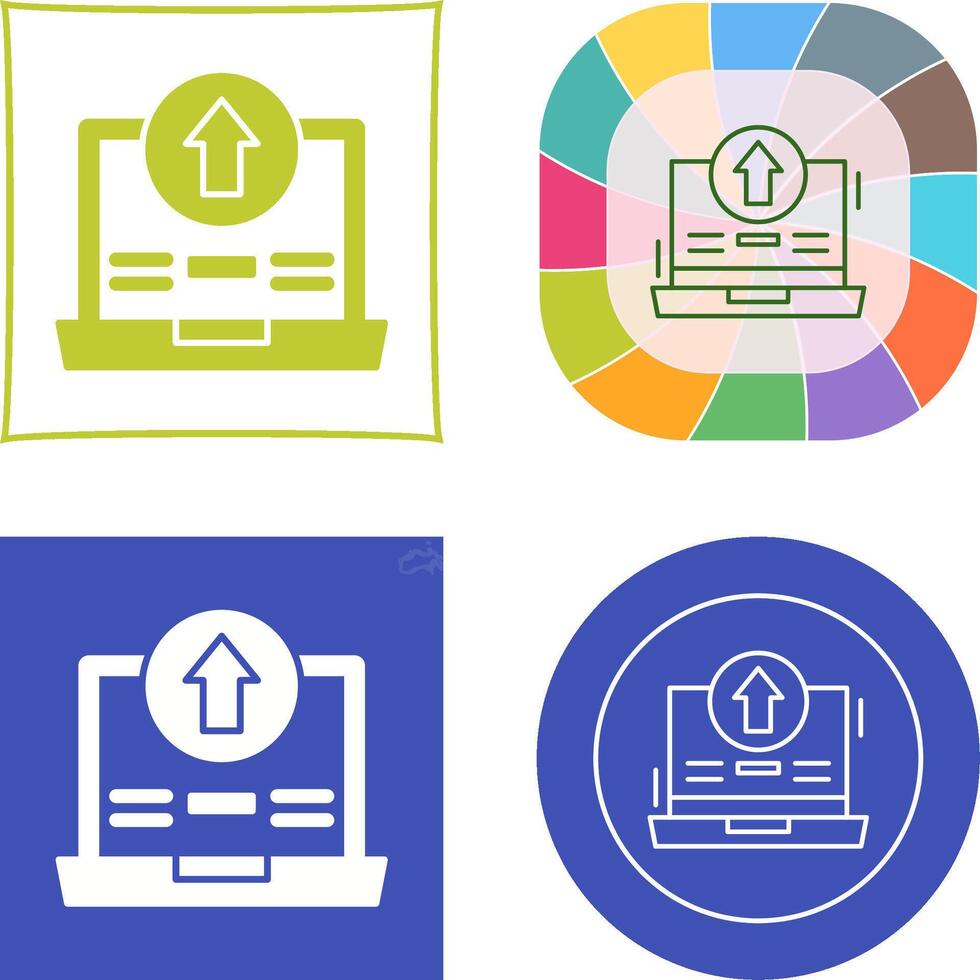 Upload Icon Design vector