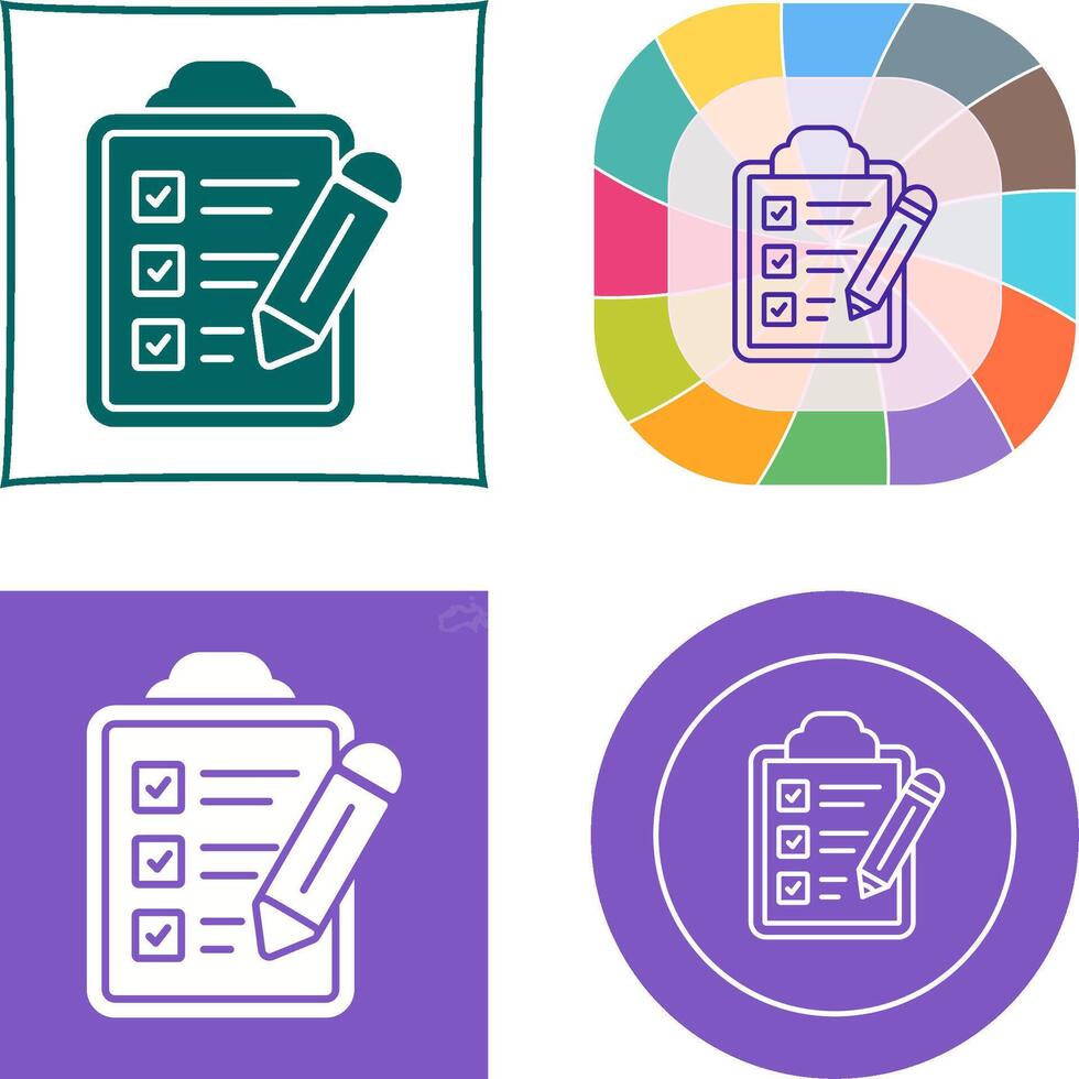 Checklist Icon Design vector