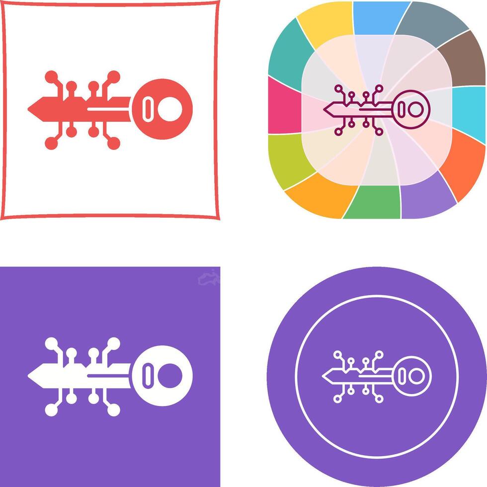 Key Icon Design vector