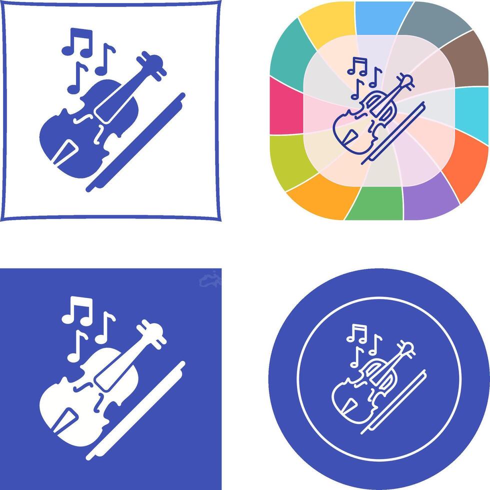 Violin Icon Design vector