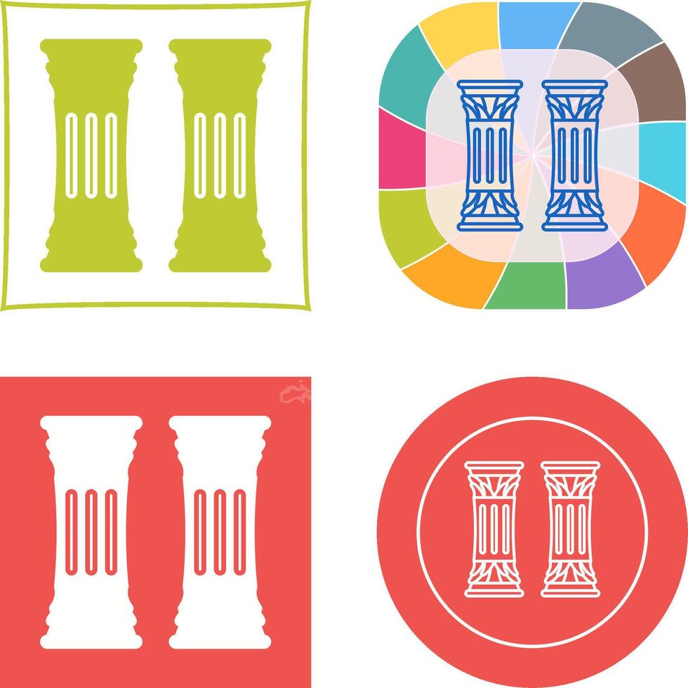 Column Icon Design vector