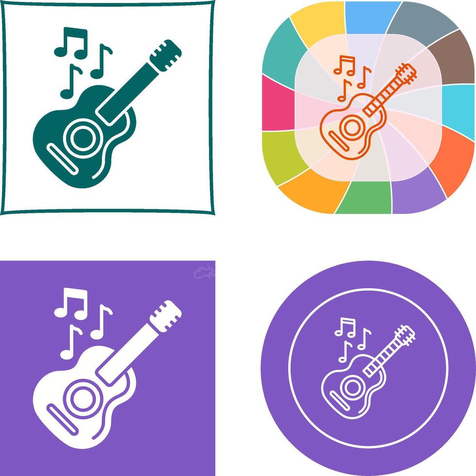 Guitar Icon Design vector