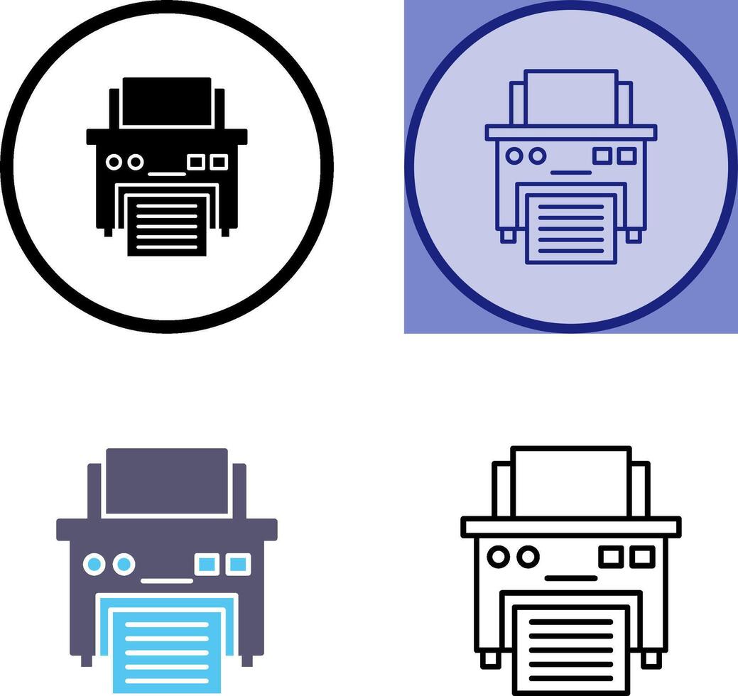 Printer Icon Design vector