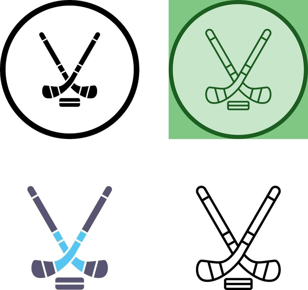 diseño de icono de hockey sobre hielo vector