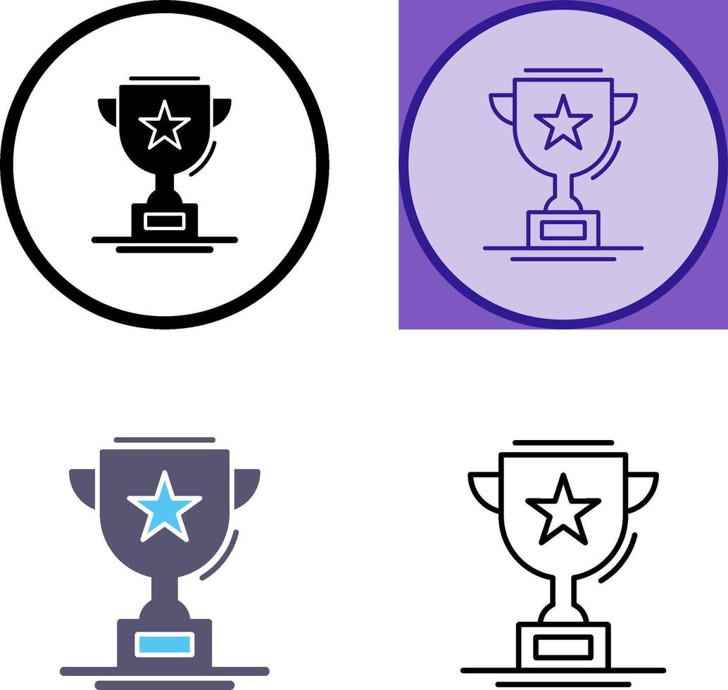 Trophy Icon Design vector